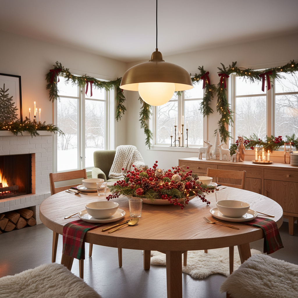 Nordic Christmas Dining Room
