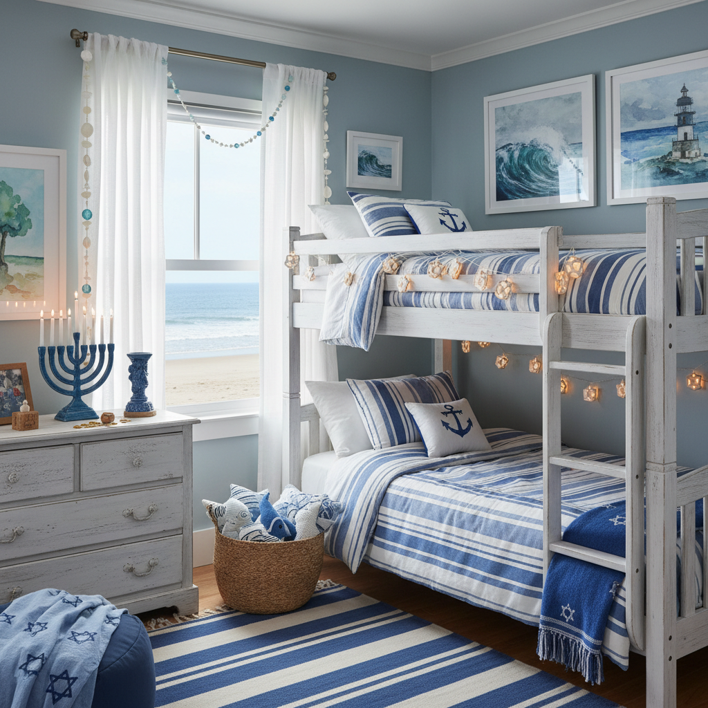 Coastal Hanukkah Child Bedroom (Boy)