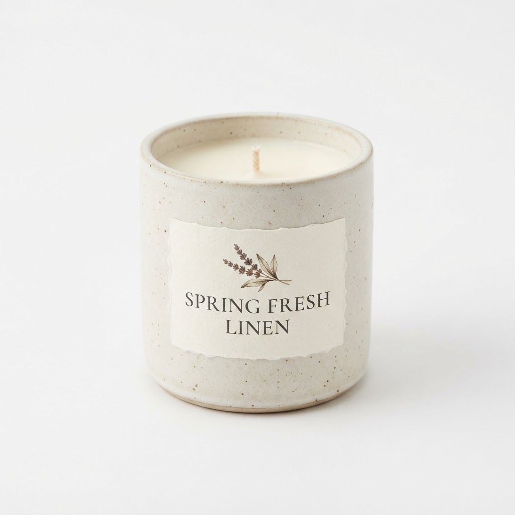Spring Fresh Linen Soy Candle