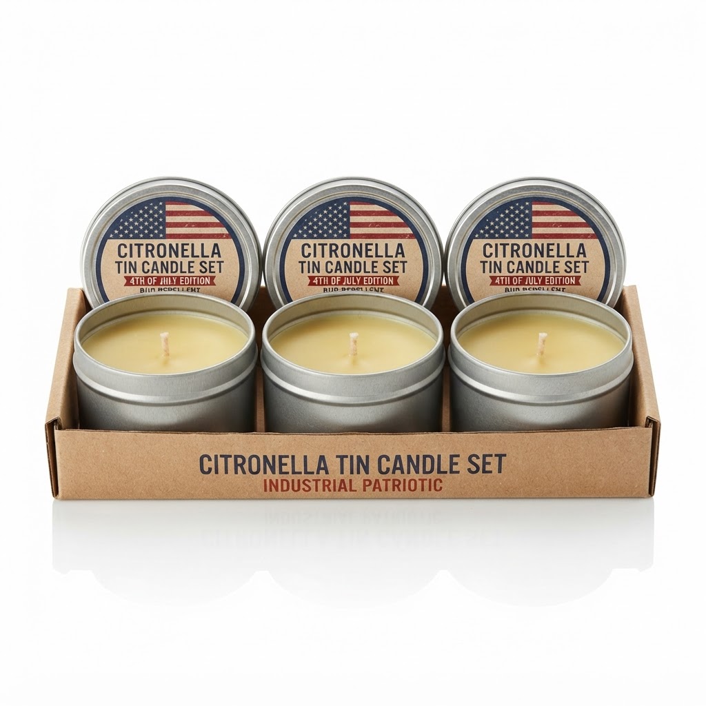 Citronella Tin Candle Set