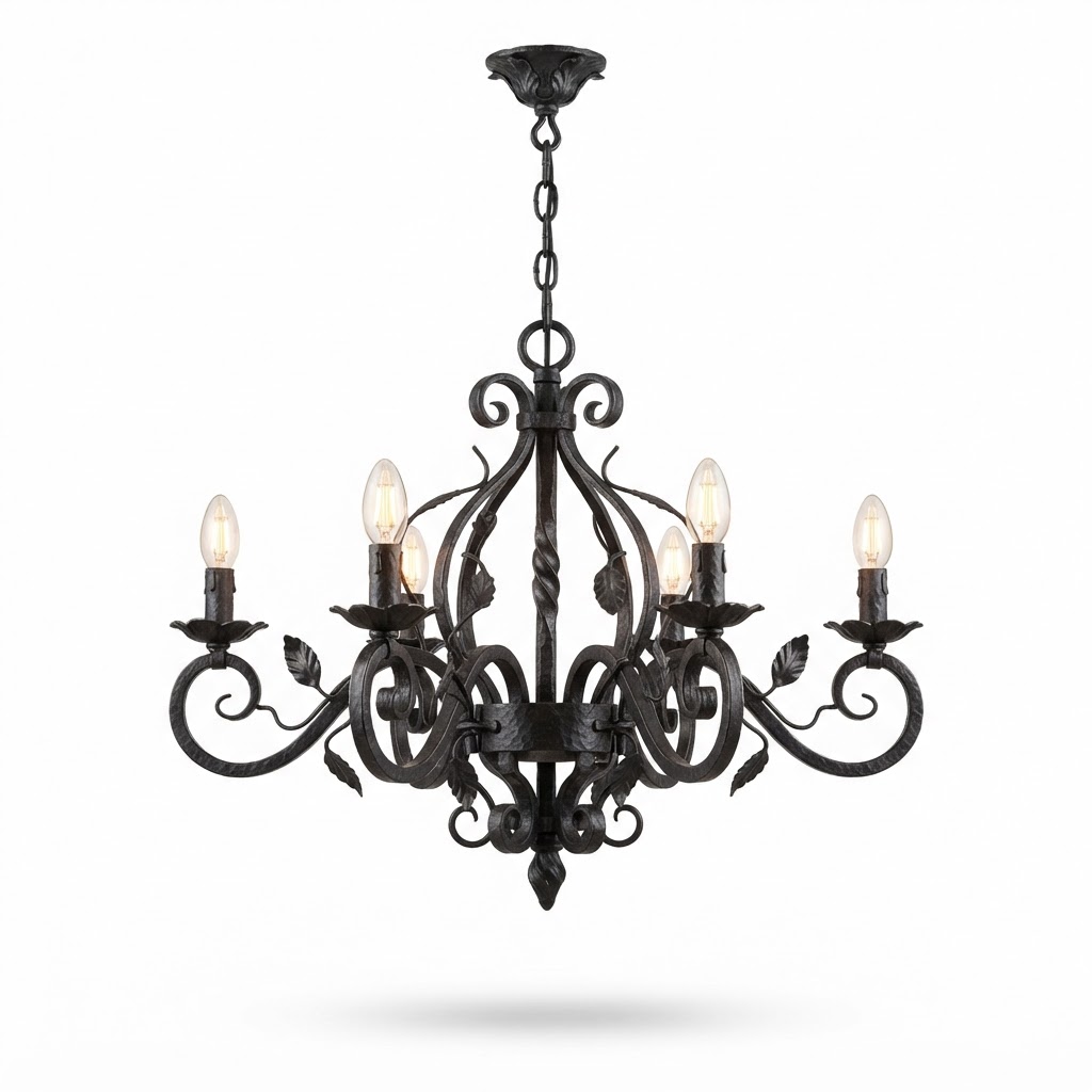 Wrought Iron Chandelier