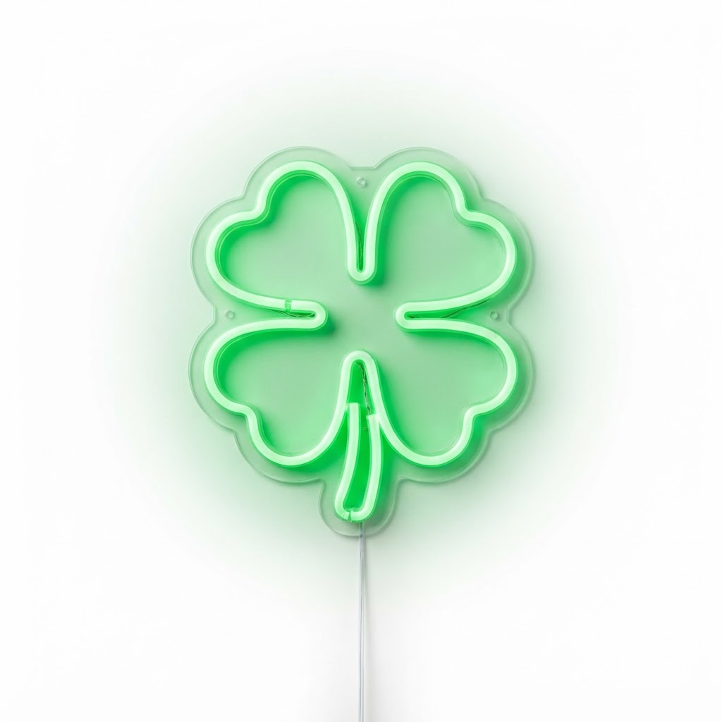 Clover Shaped Neon Wall Light