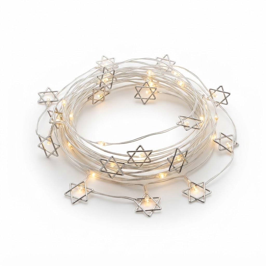 Star of David LED String Lights