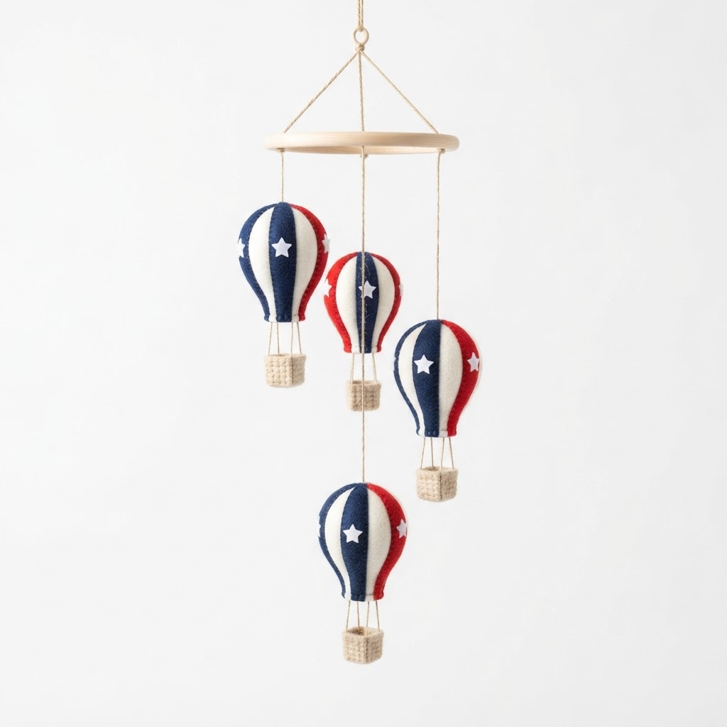 Felt Hot Air Balloon Mobile