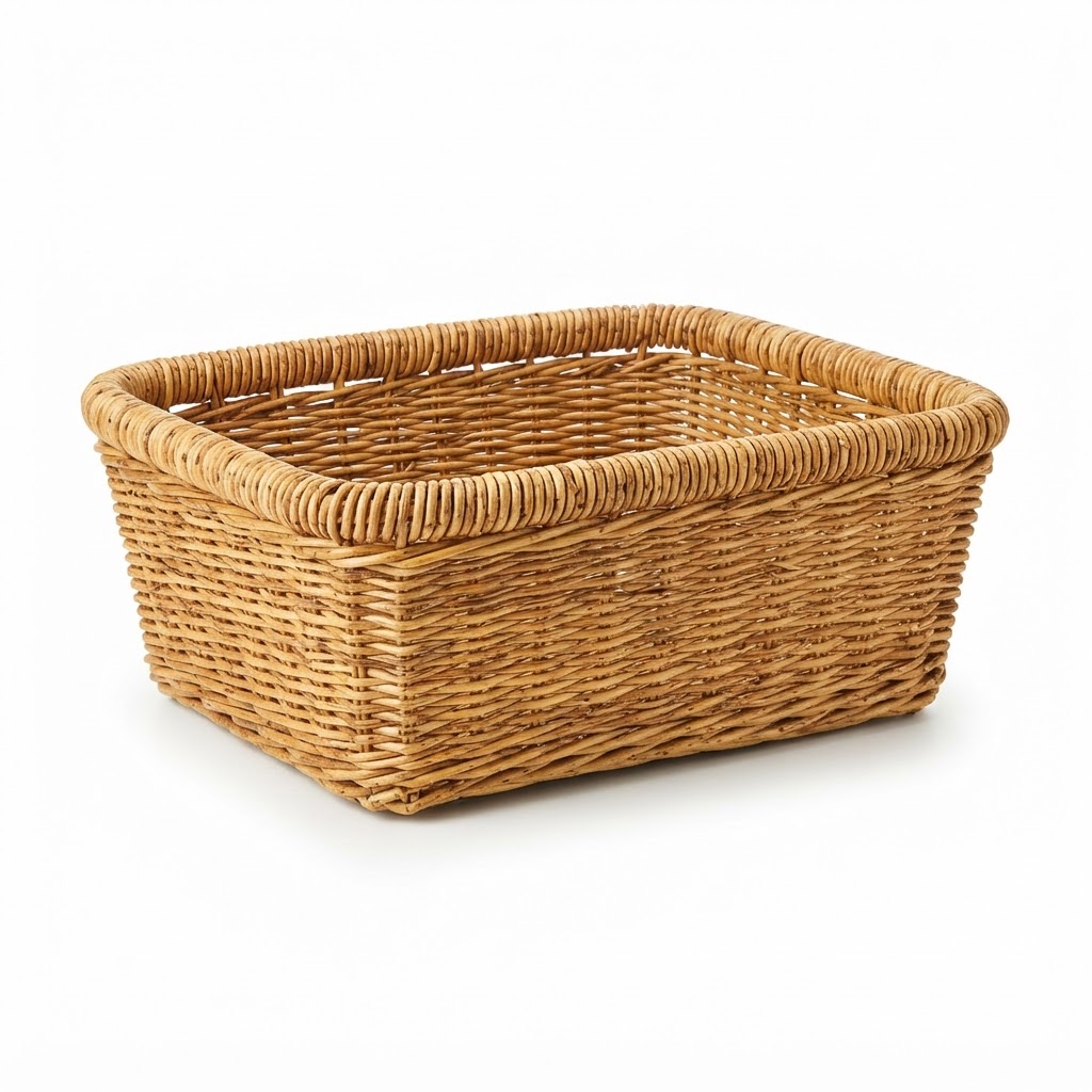 Thanksgiving Natural Wicker Storage Basket