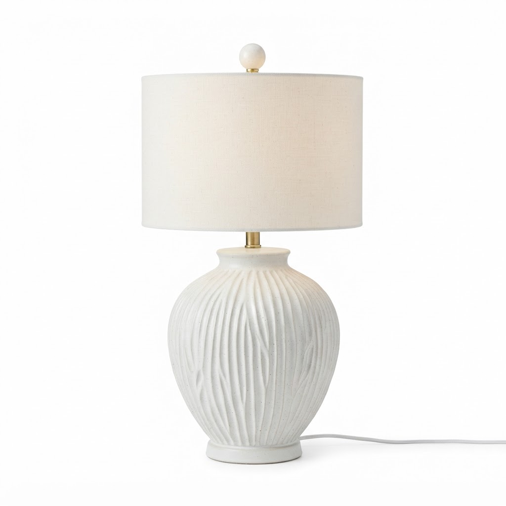 White Ceramic Table Lamp