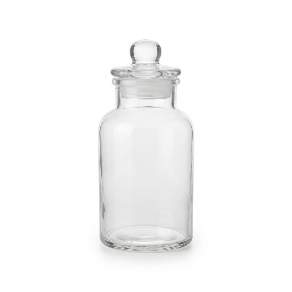 Glass Apothecary Storage Jar