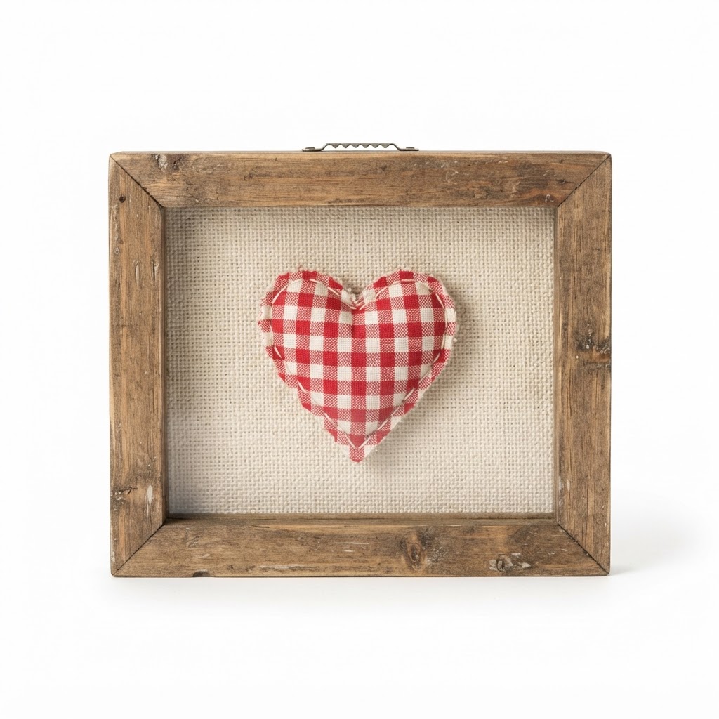 Valentine Small Framed Heart Art