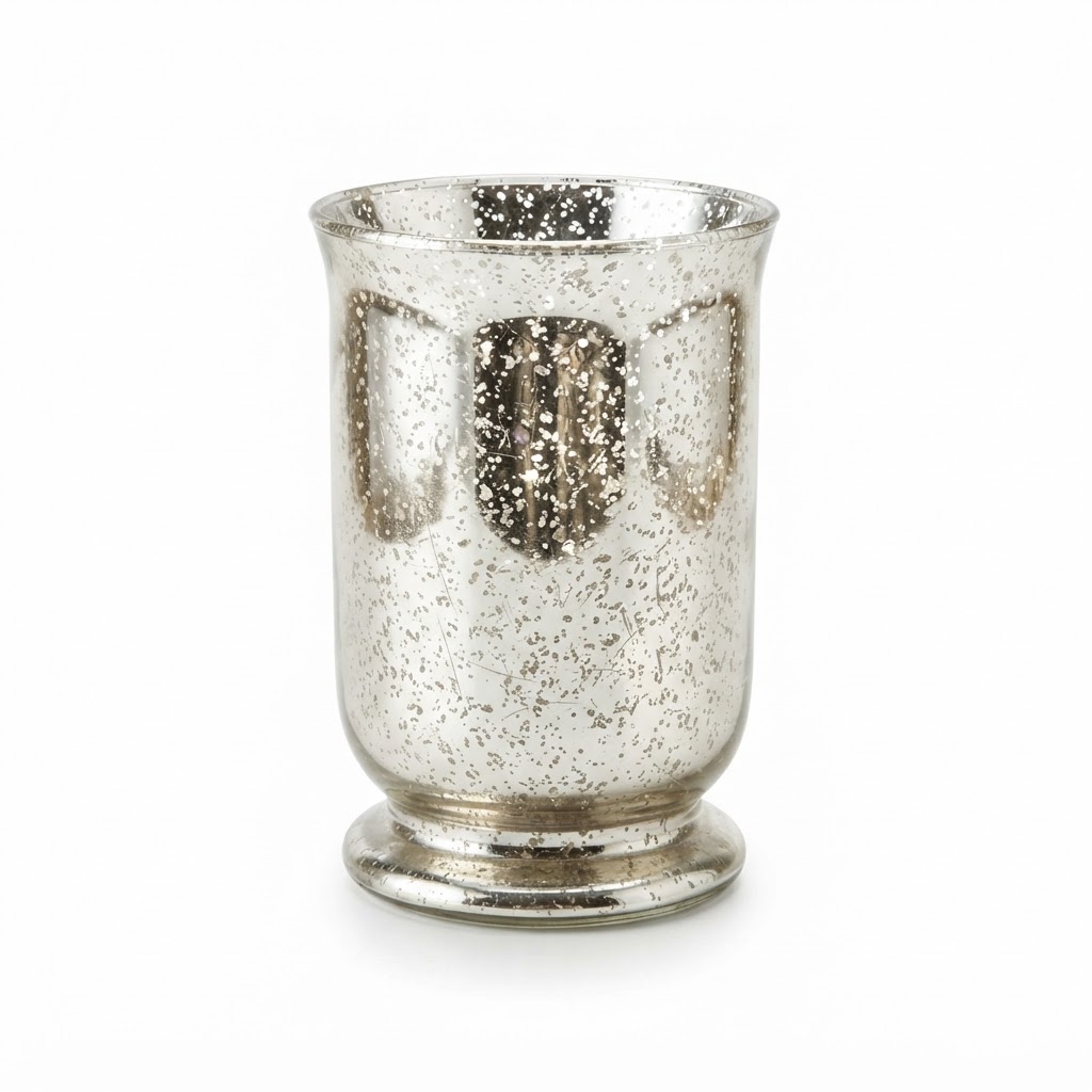 Glass Mercury Hurricane Candle Holder