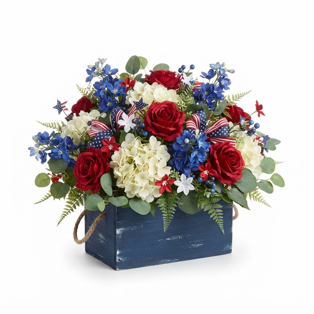 Independence Day Mixed Floral Centerpiece