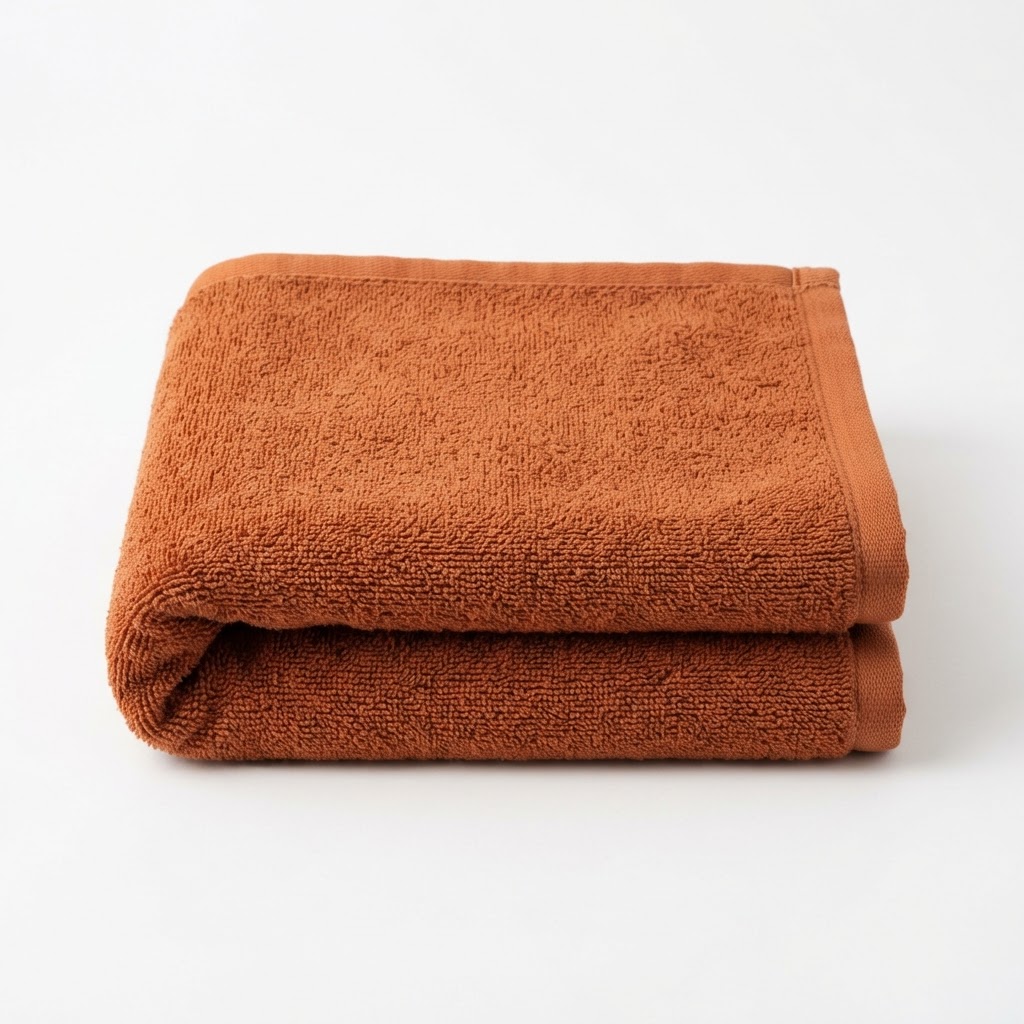 Burnt Orange Cotton Towels