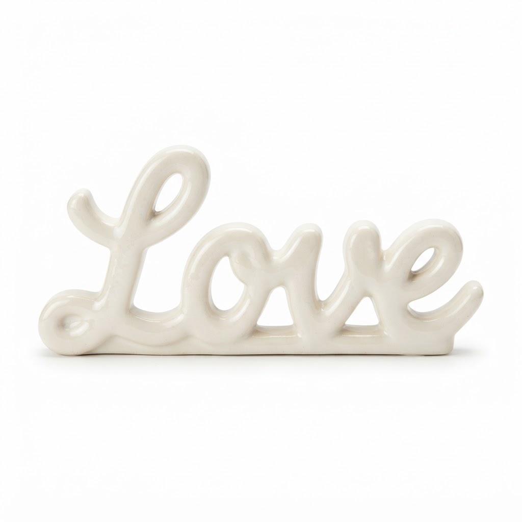 Decorative Ceramic Love Sign