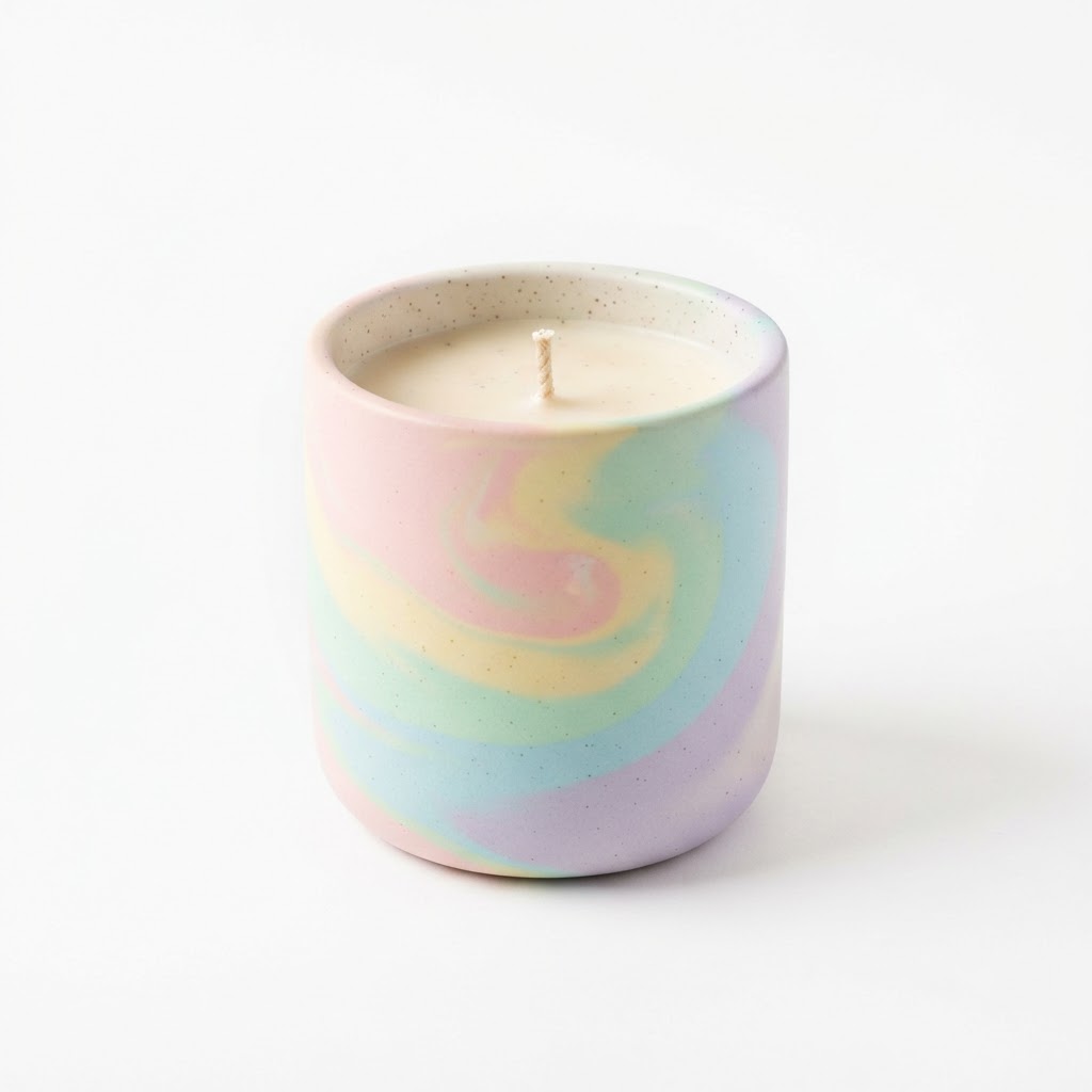 Pastel Scented Soy Candle