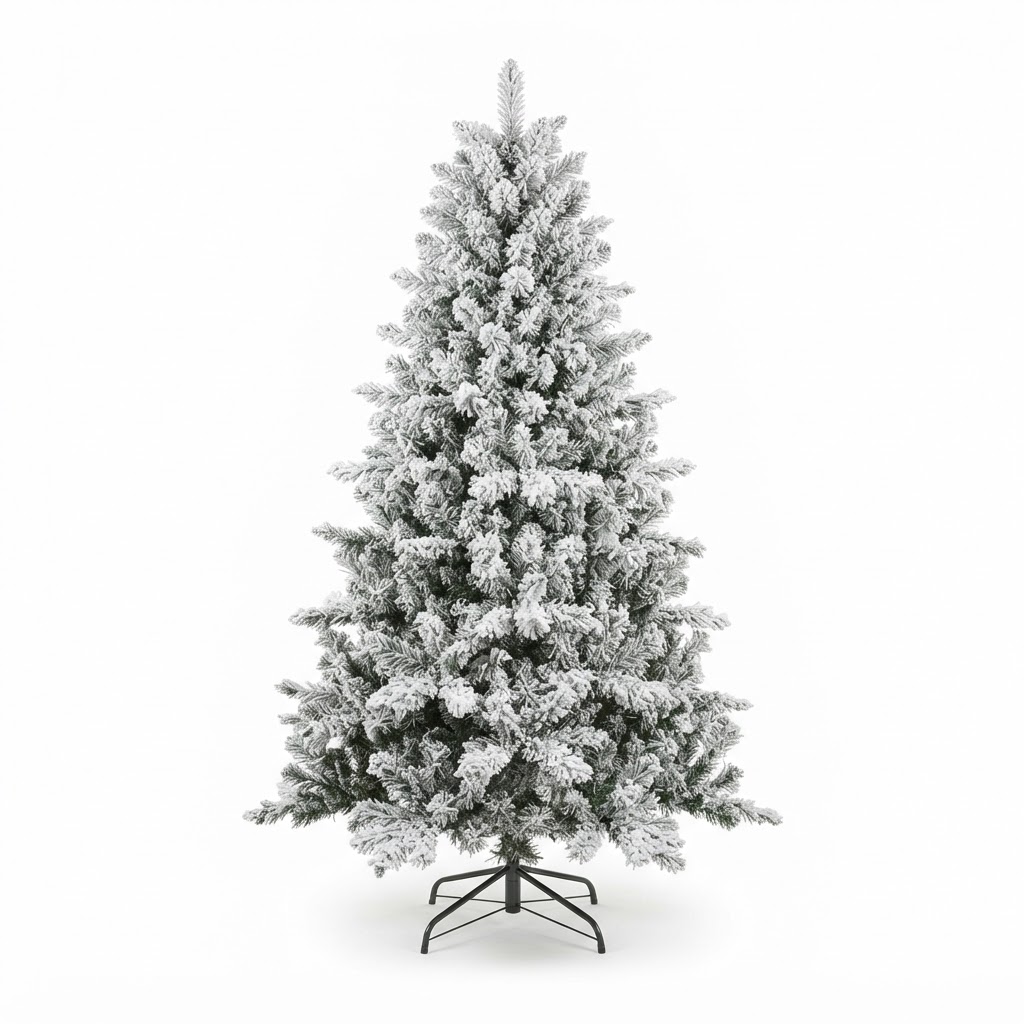 Faux Snow Flocked Christmas Tree