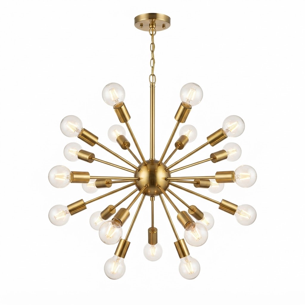 Brass Sputnik Chandelier