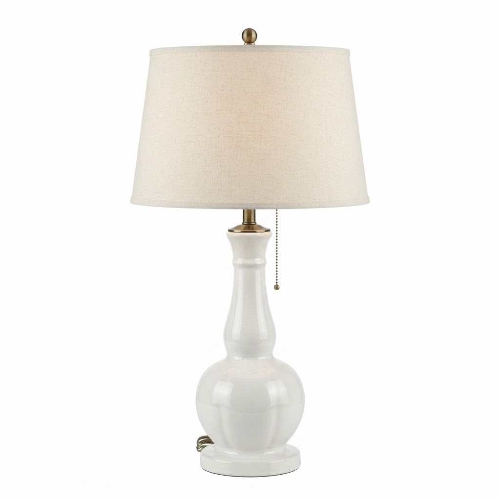 Glazed Ceramic Table Lamp