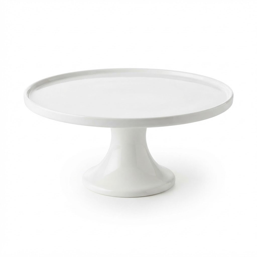 Ceramic White Cake Stand