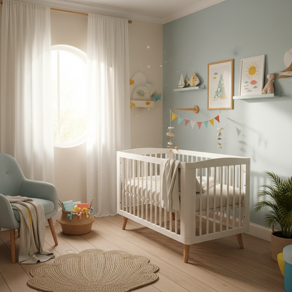 Scandinavian Summer Baby Boy Nursery