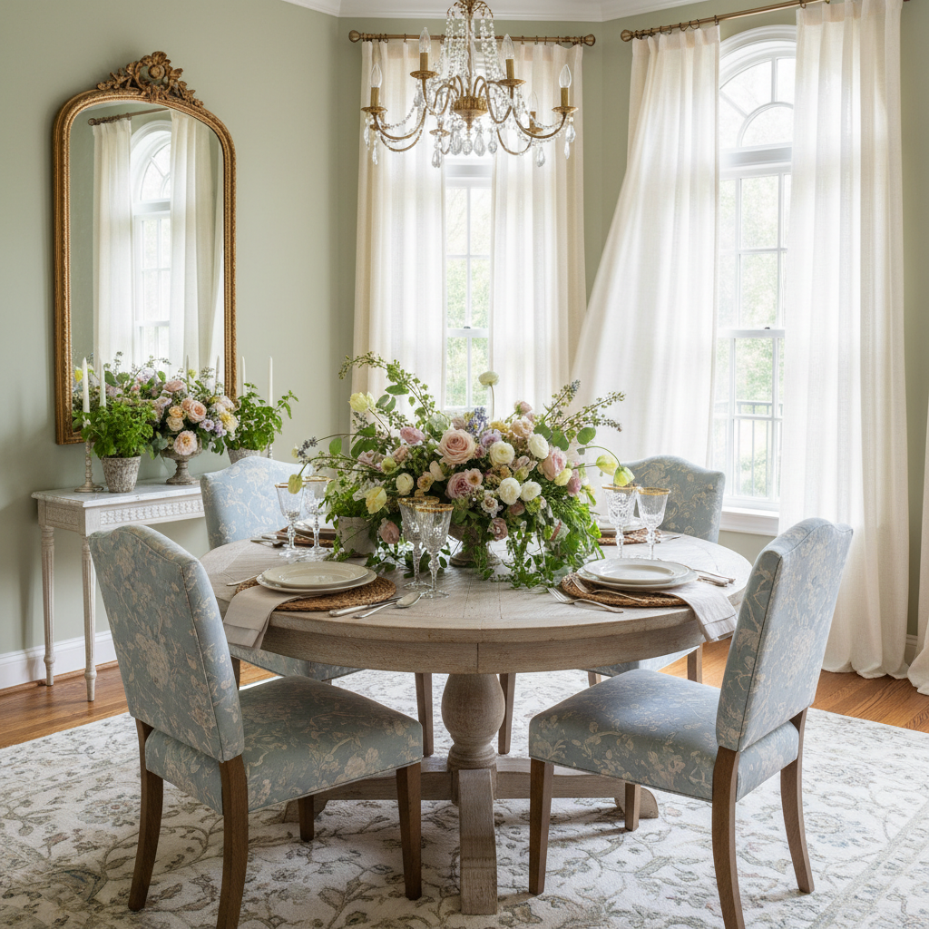 Traditional Spring Dining Room