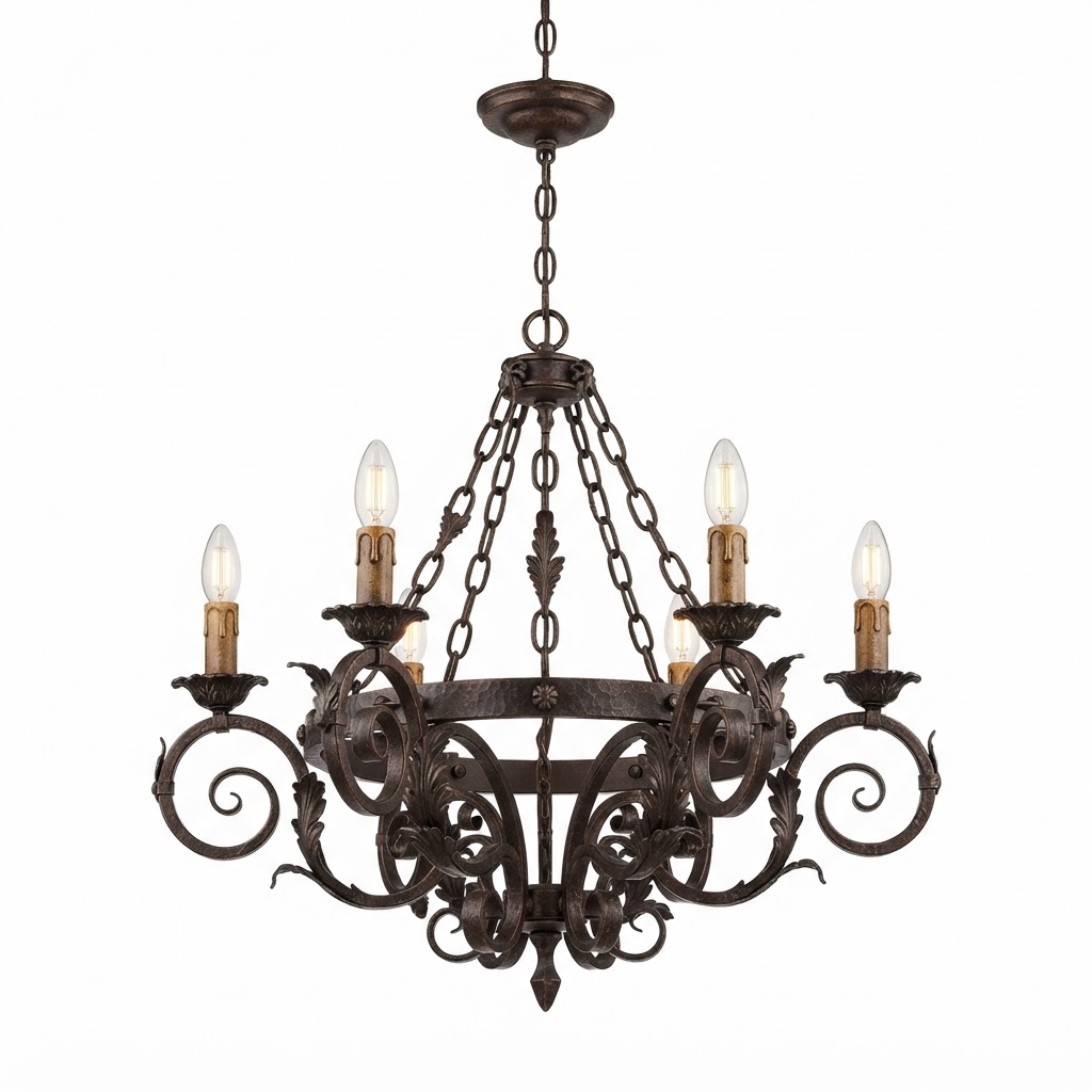 Thanksgiving Bronze Iron Chandelier