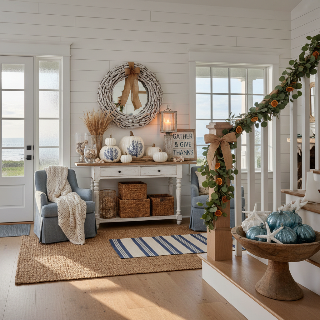 Coastal Thanksgiving Entryway