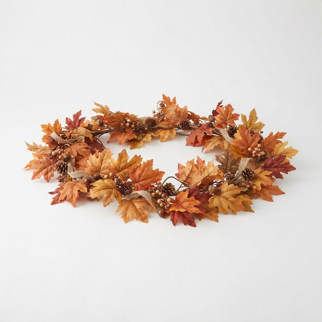 Artificial Autumn Leaf Garland