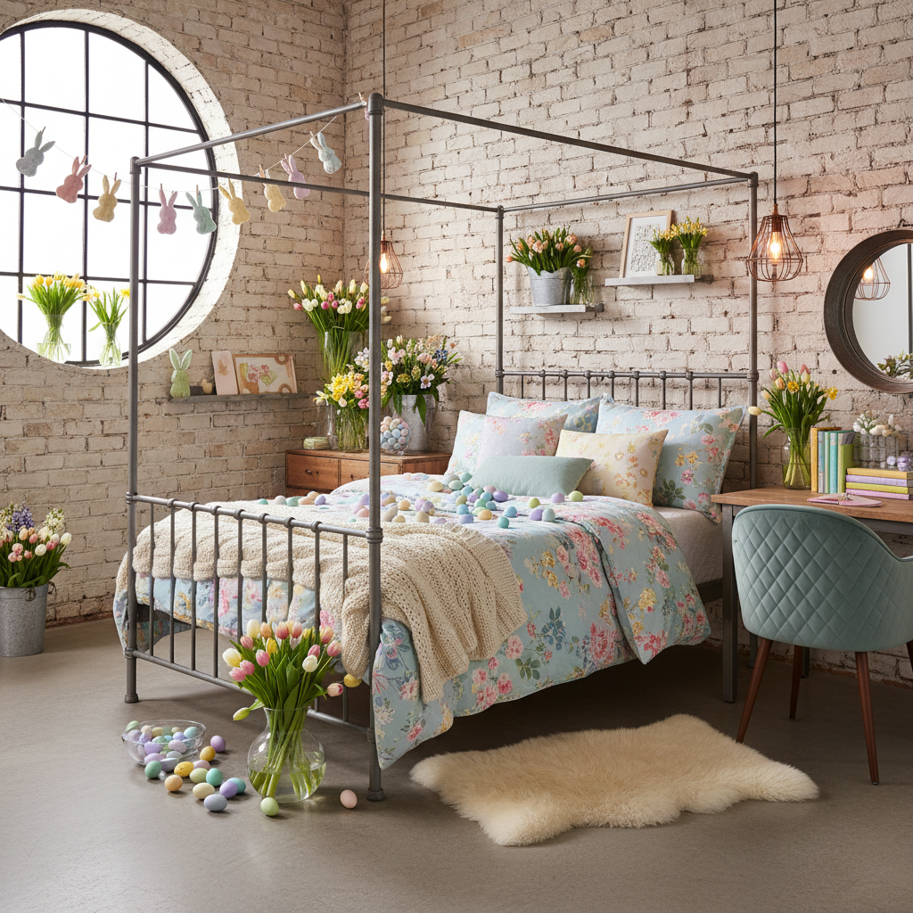 Industrial Easter Child Bedroom (Girl)