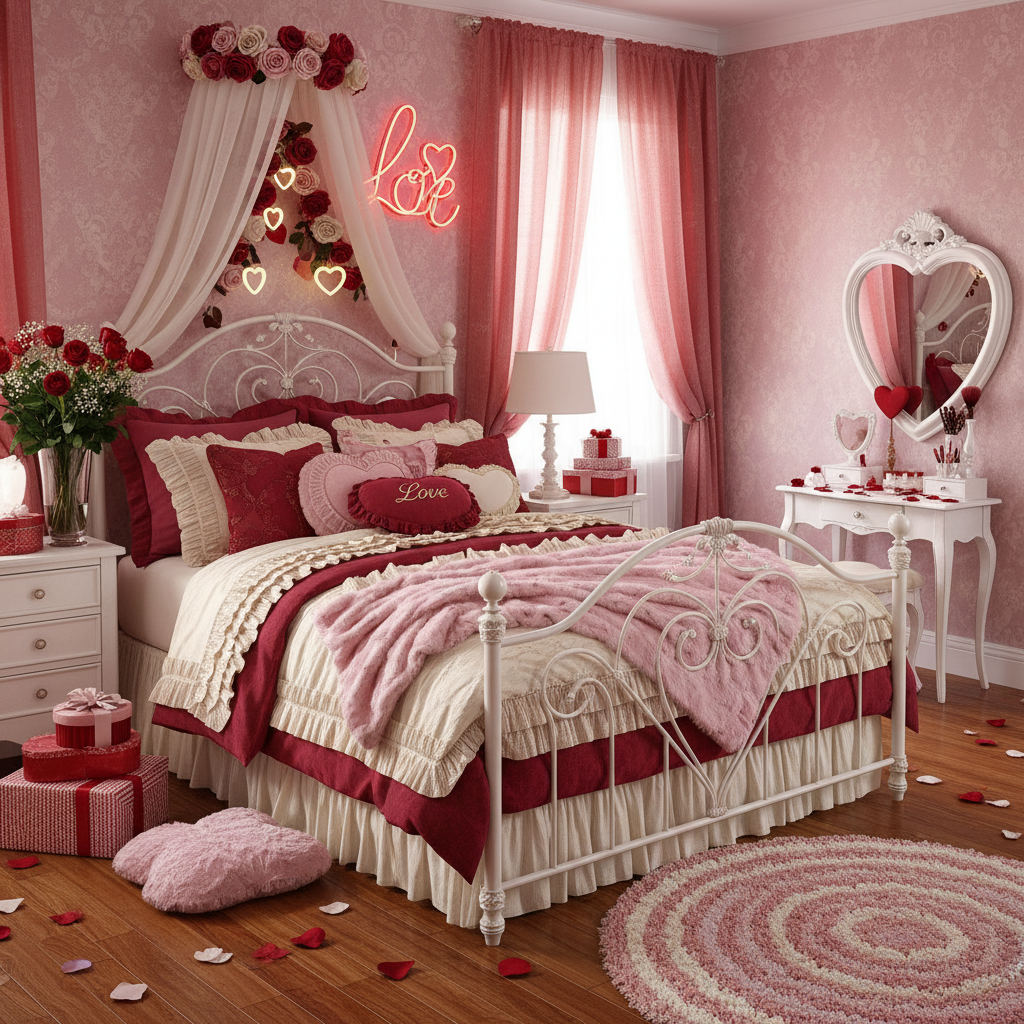 Traditional Valentine's Day Child Bedroom (Girl)