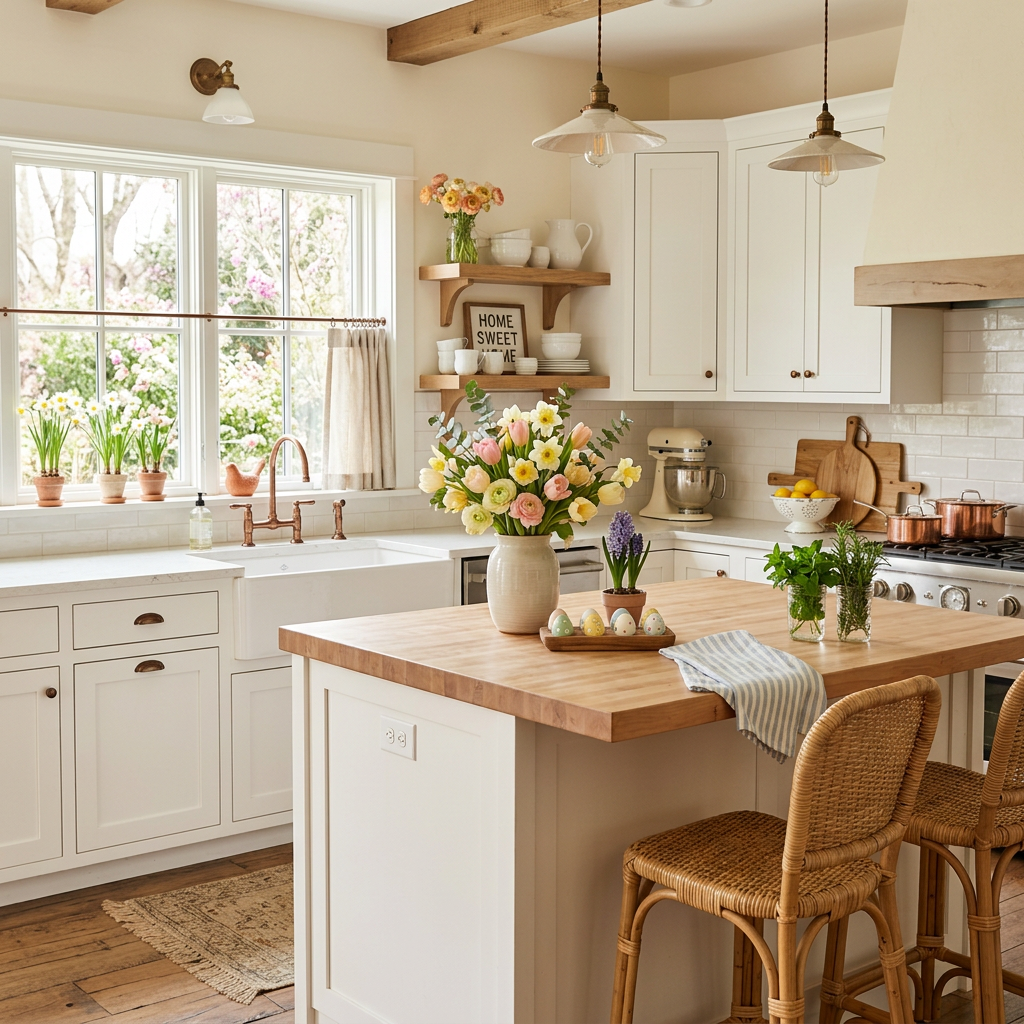 Farmhouse Spring Kitchen