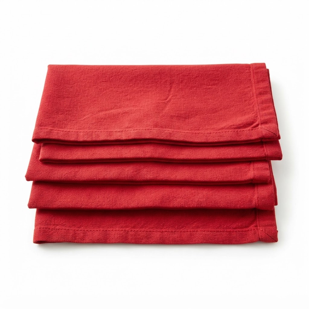 Red Cotton Napkin Set