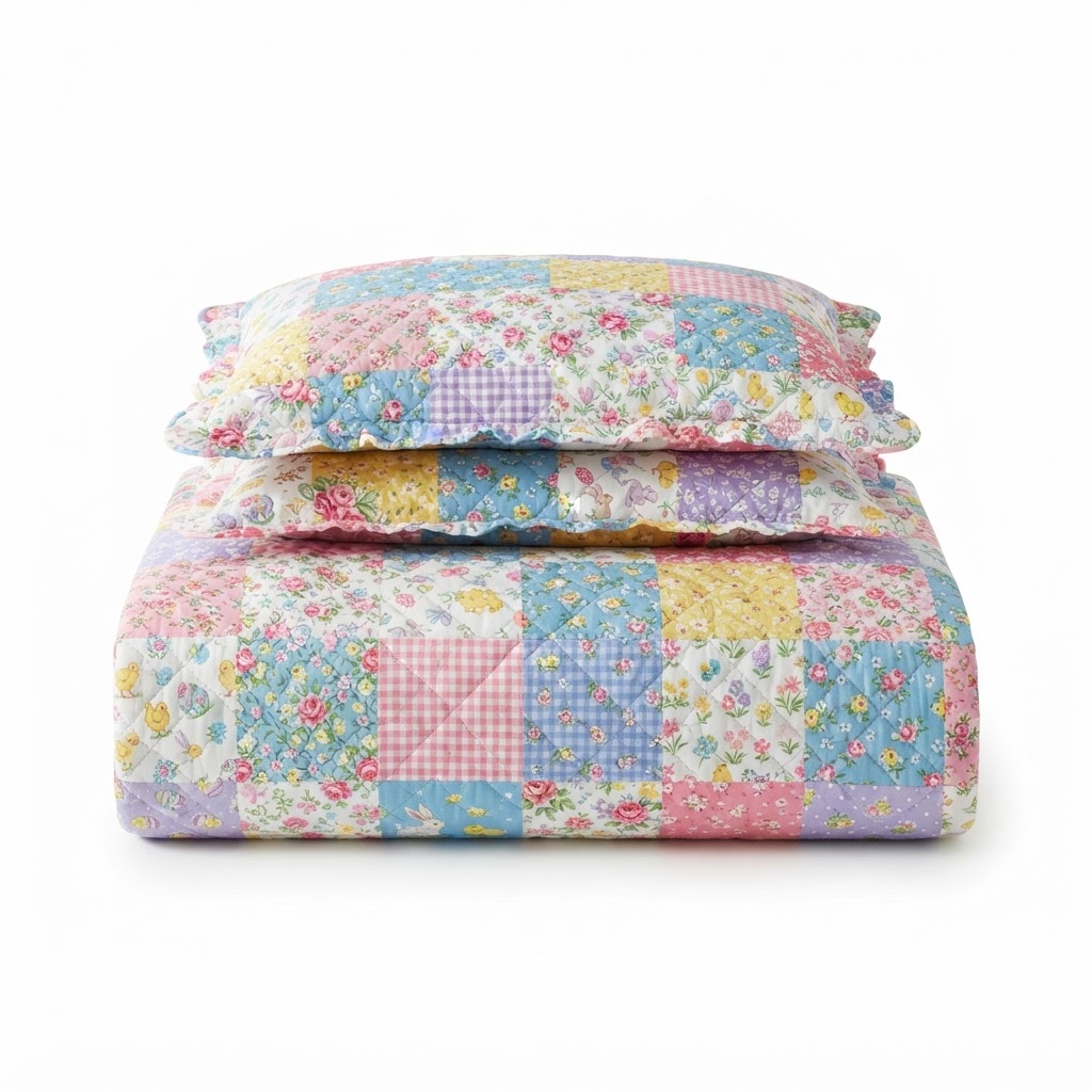 core Floral Patchwork Quilt Set