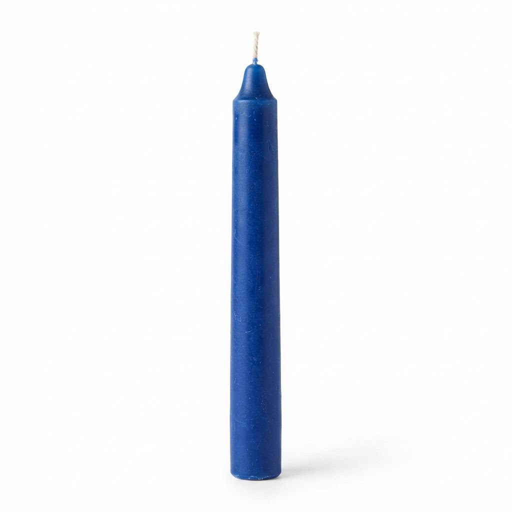 Unscented Blue Taper Candles