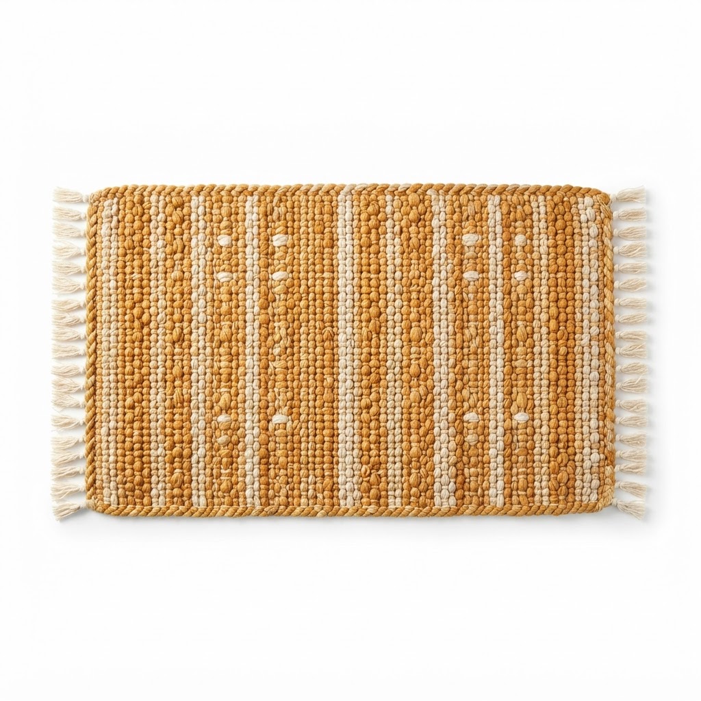 Woven Cotton Bath Mat