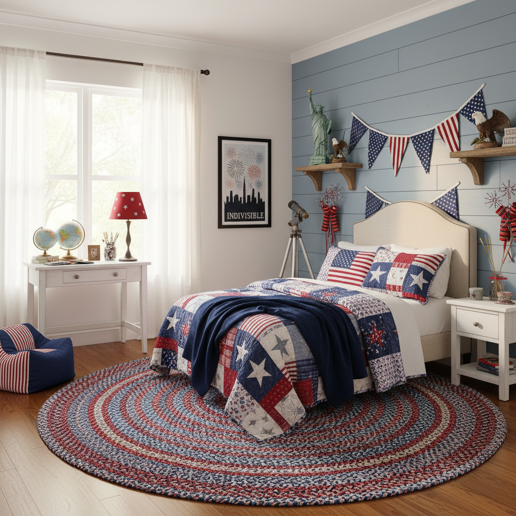 Minimalist Independence Day (4th of July) Child Bedroom (Boy)