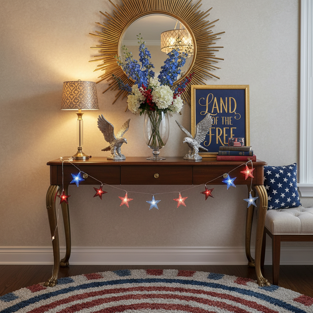 Glam Independence Day (4th of July) Entryway