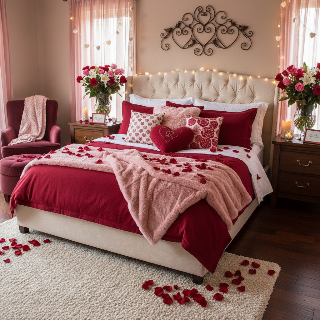 Valentine's Day Master Bedroom