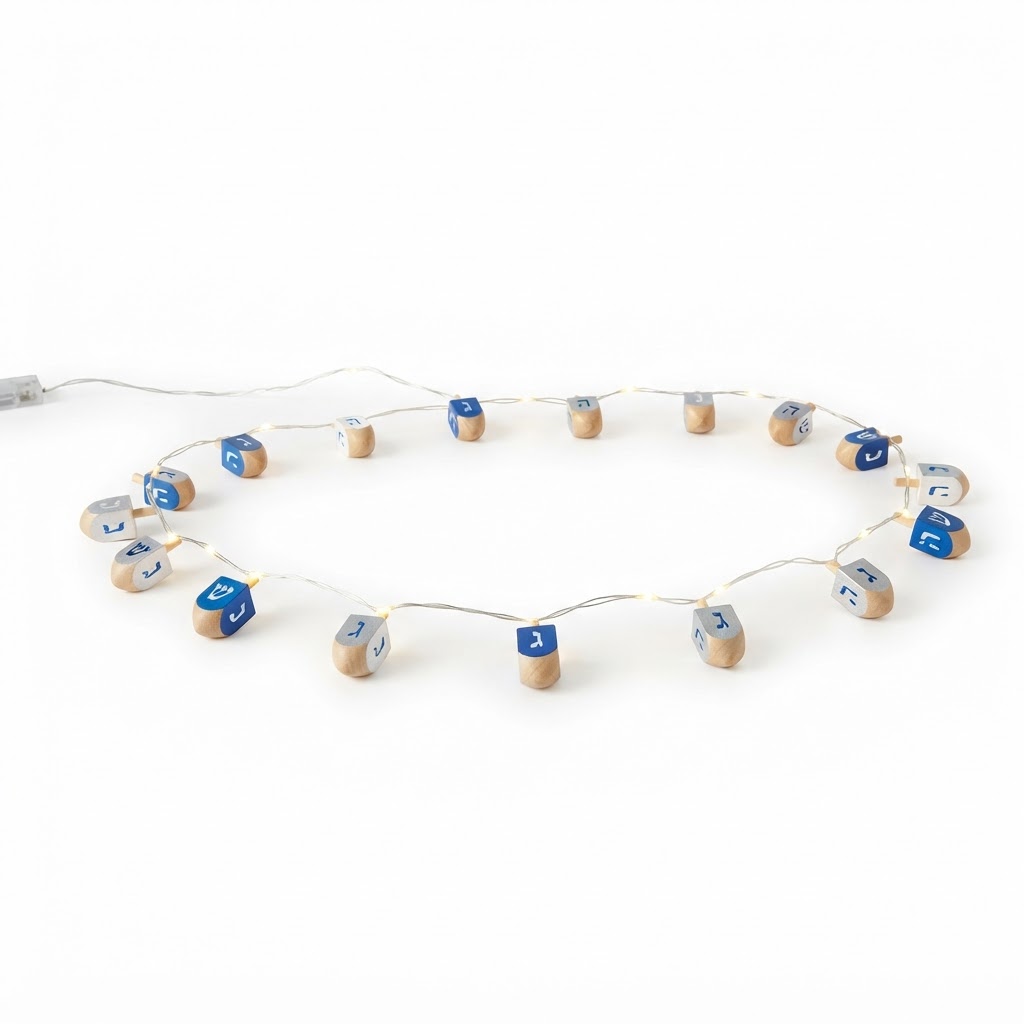 Fairy Lights Dreidel Garland
