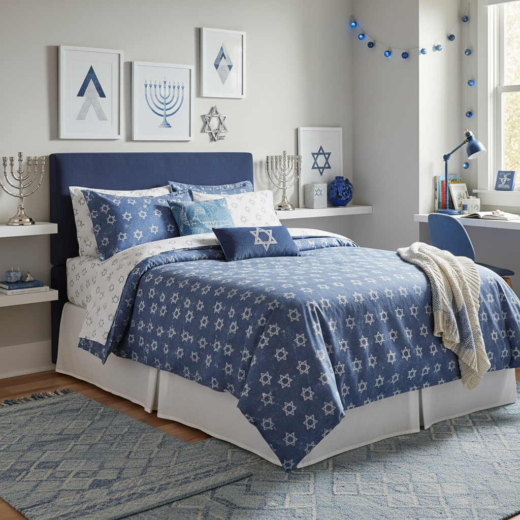 Minimalist Hanukkah Child Bedroom (Boy)