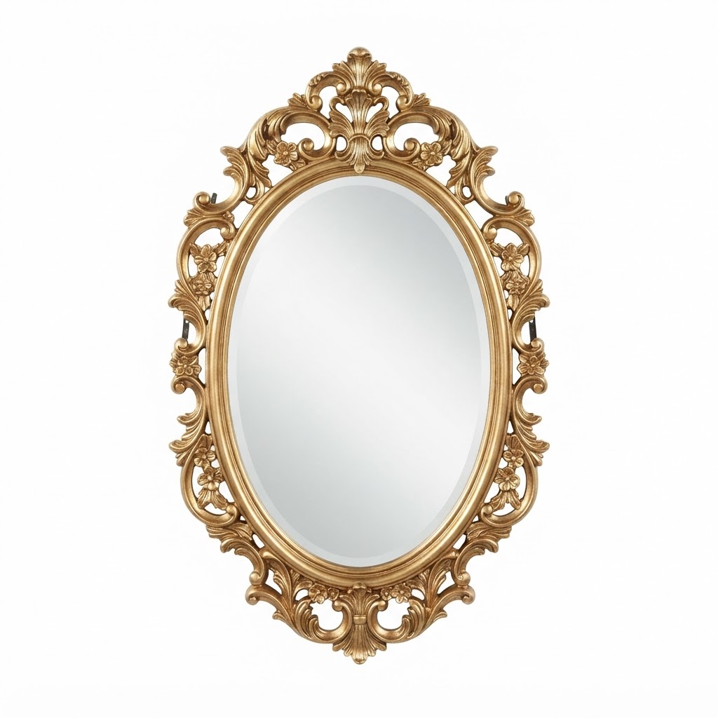 Gold Ornate Wall Mirror