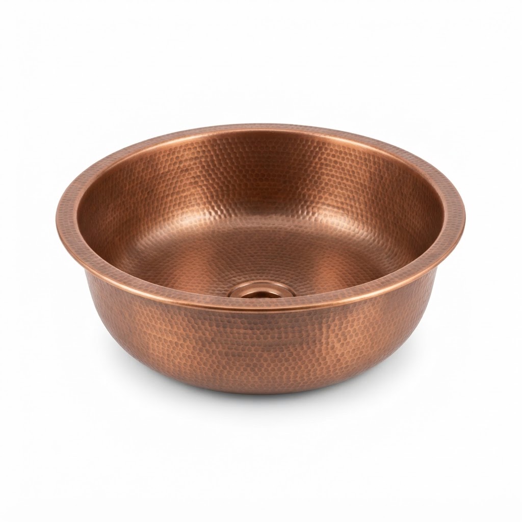 Copper Metal Vessel Sink