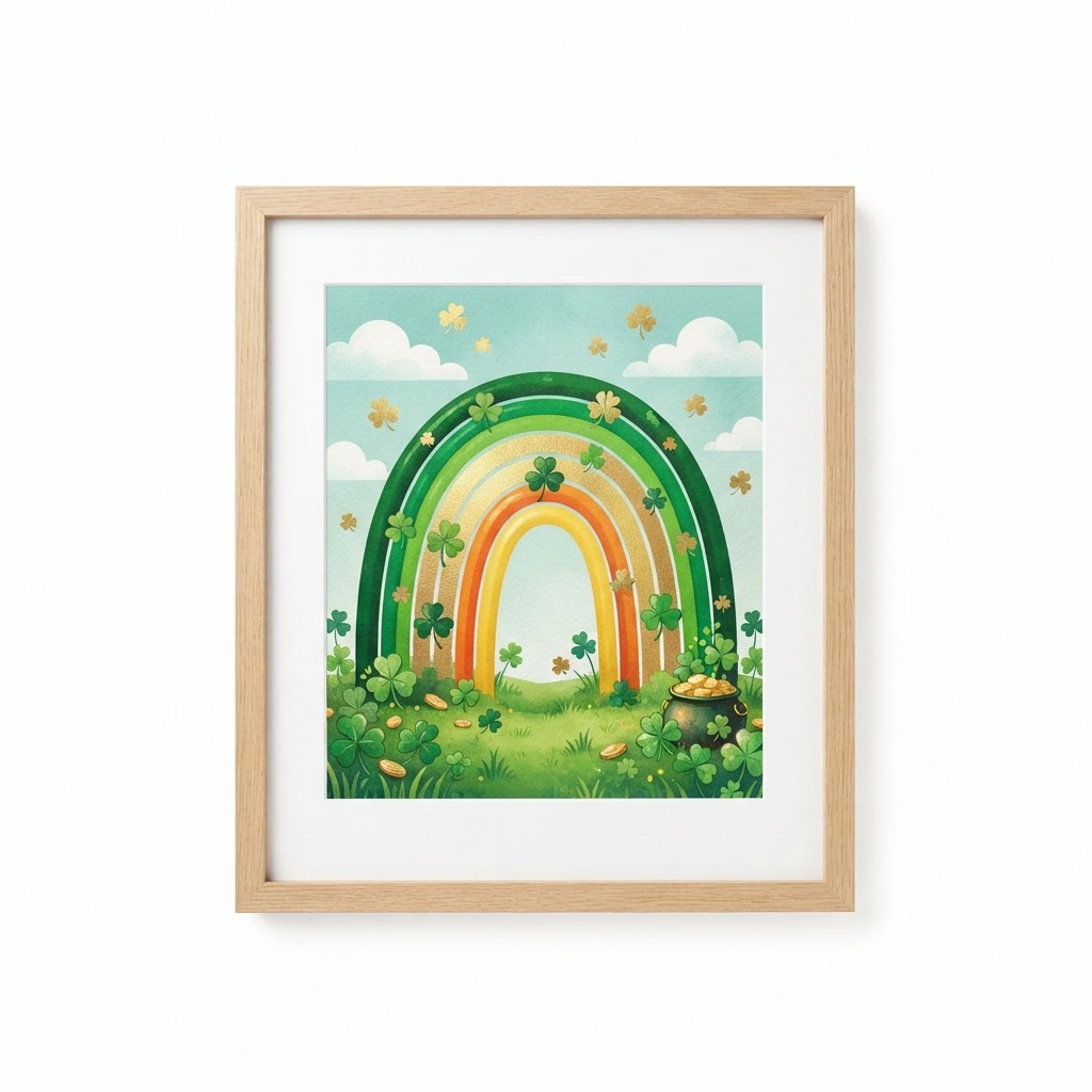 Lucky Rainbow Framed Wall Art