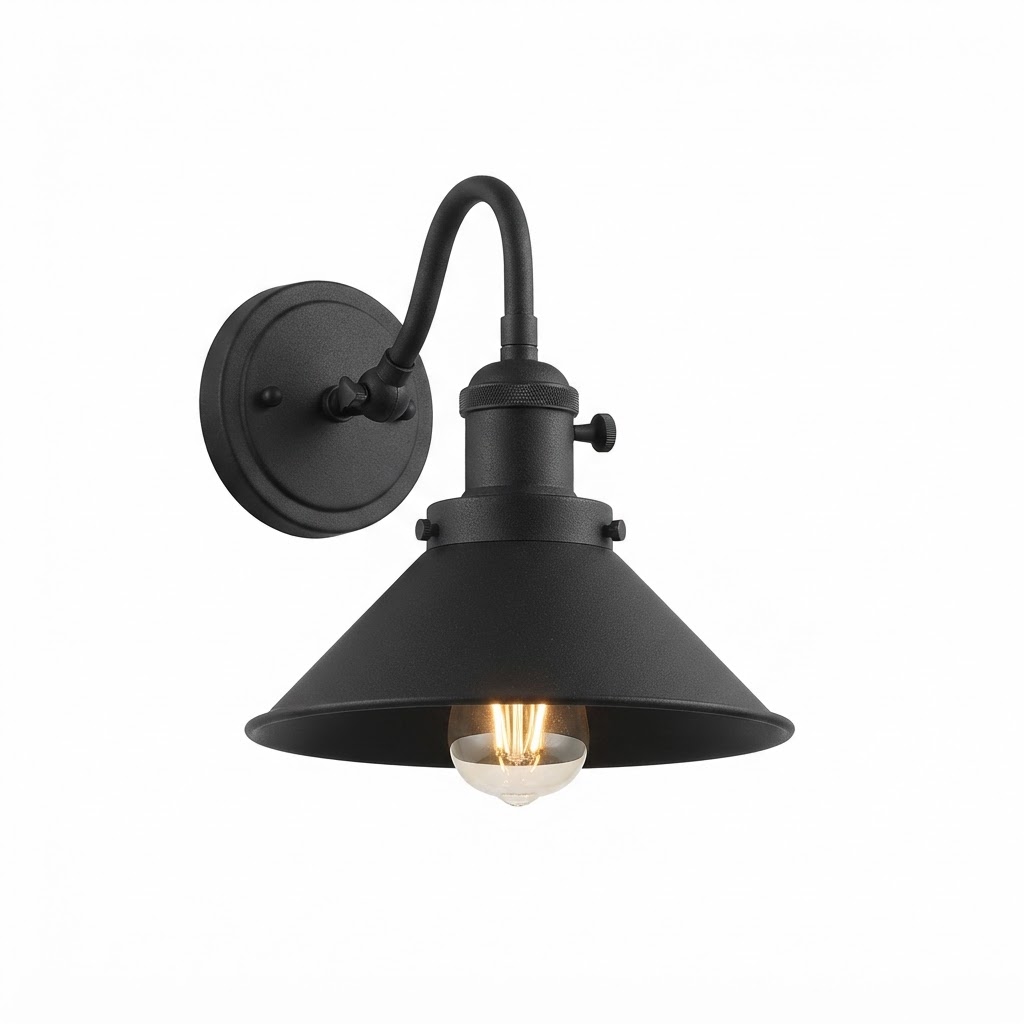 Matte Black Wall Sconce