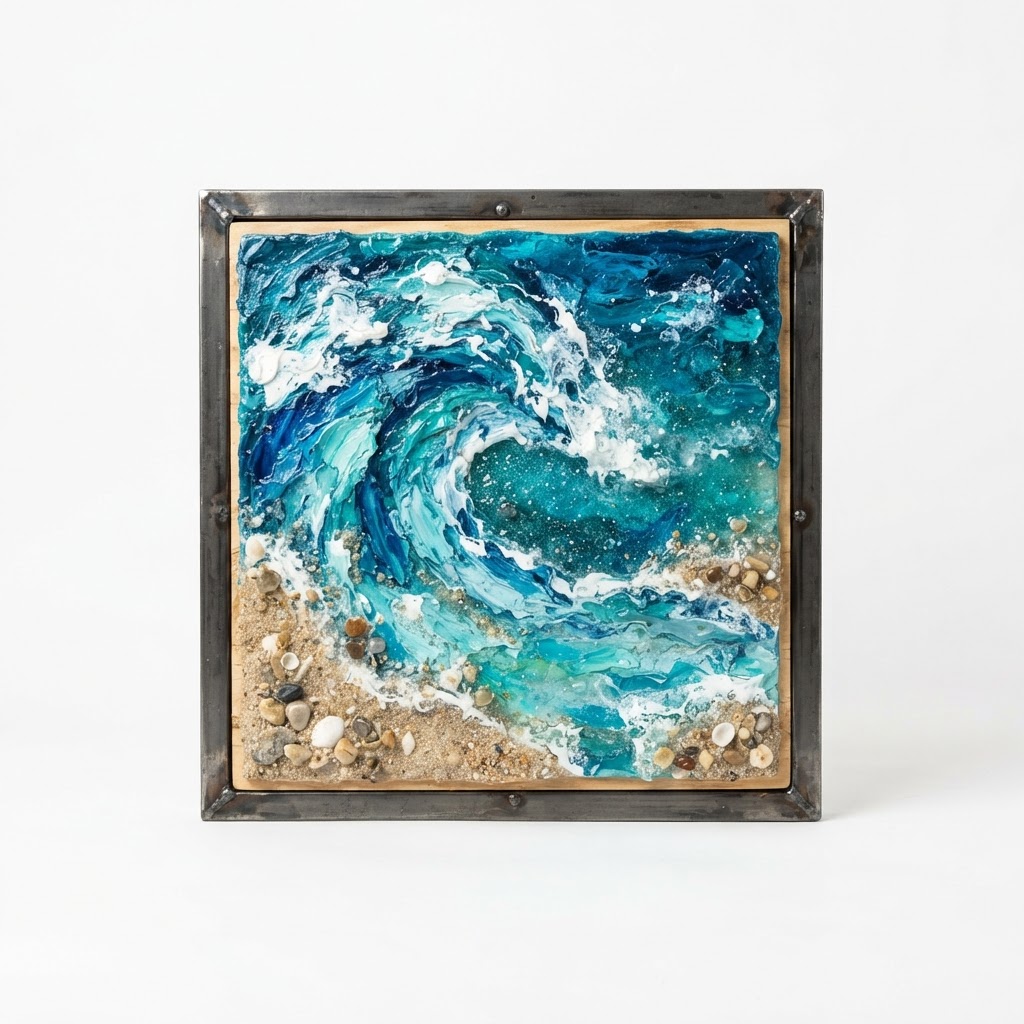 Blue Ocean Themed Wall Art