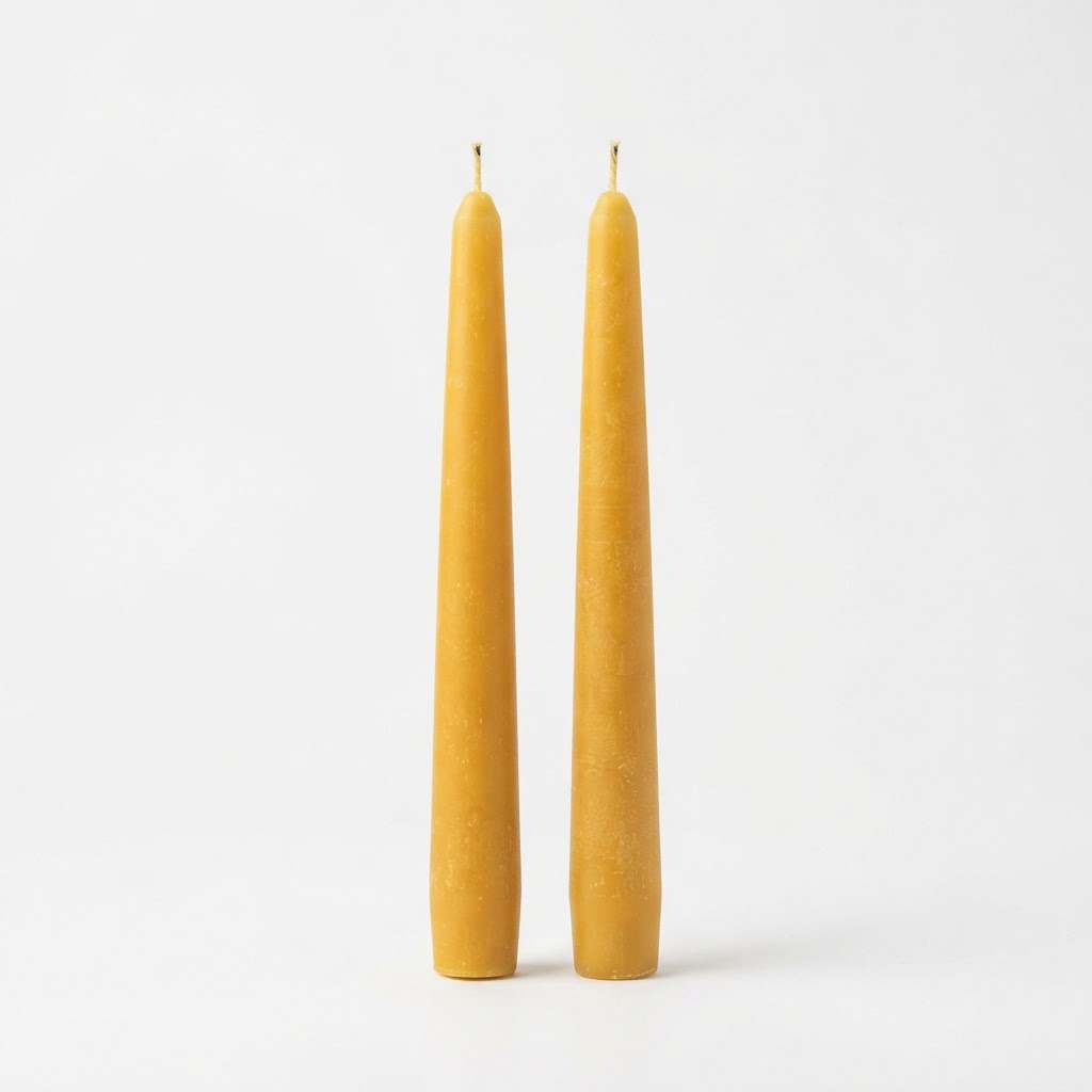 Tapered Beeswax Candle Set