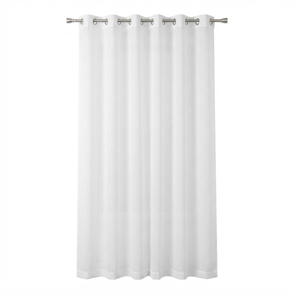 Linen Look Sheer Curtains