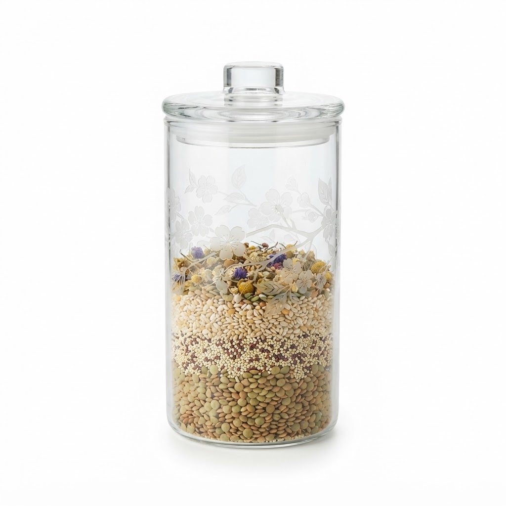 Spring Clear Glass Pantry Canisters