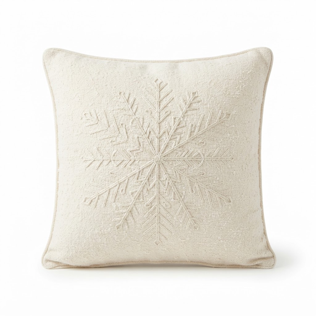 Snowflake Cotton Pillow