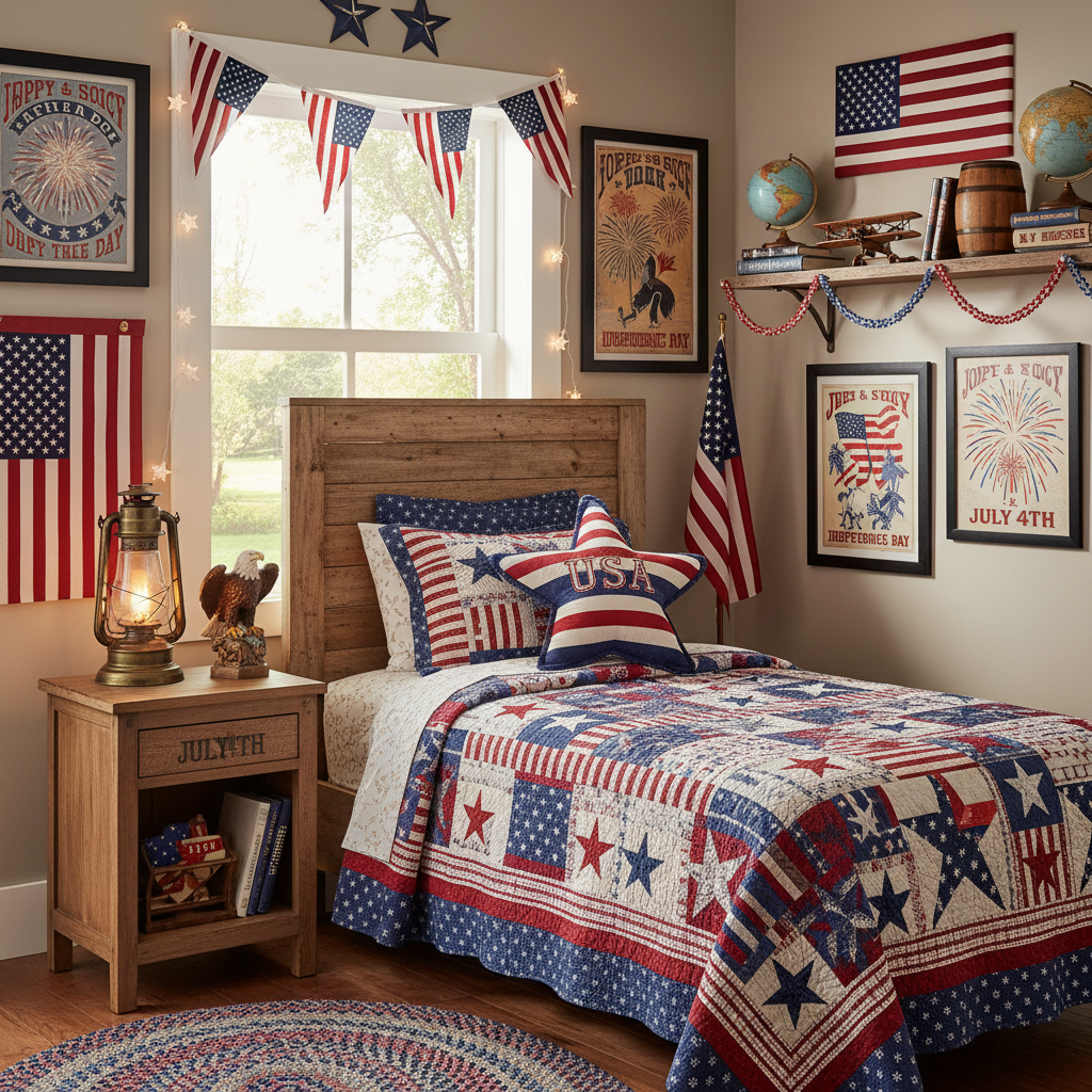 Country Independence Day (4th of July) Child Bedroom (Boy)