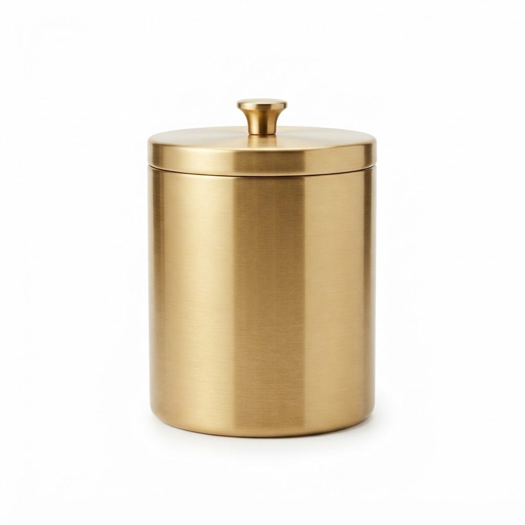 Brushed Gold Storage Jars