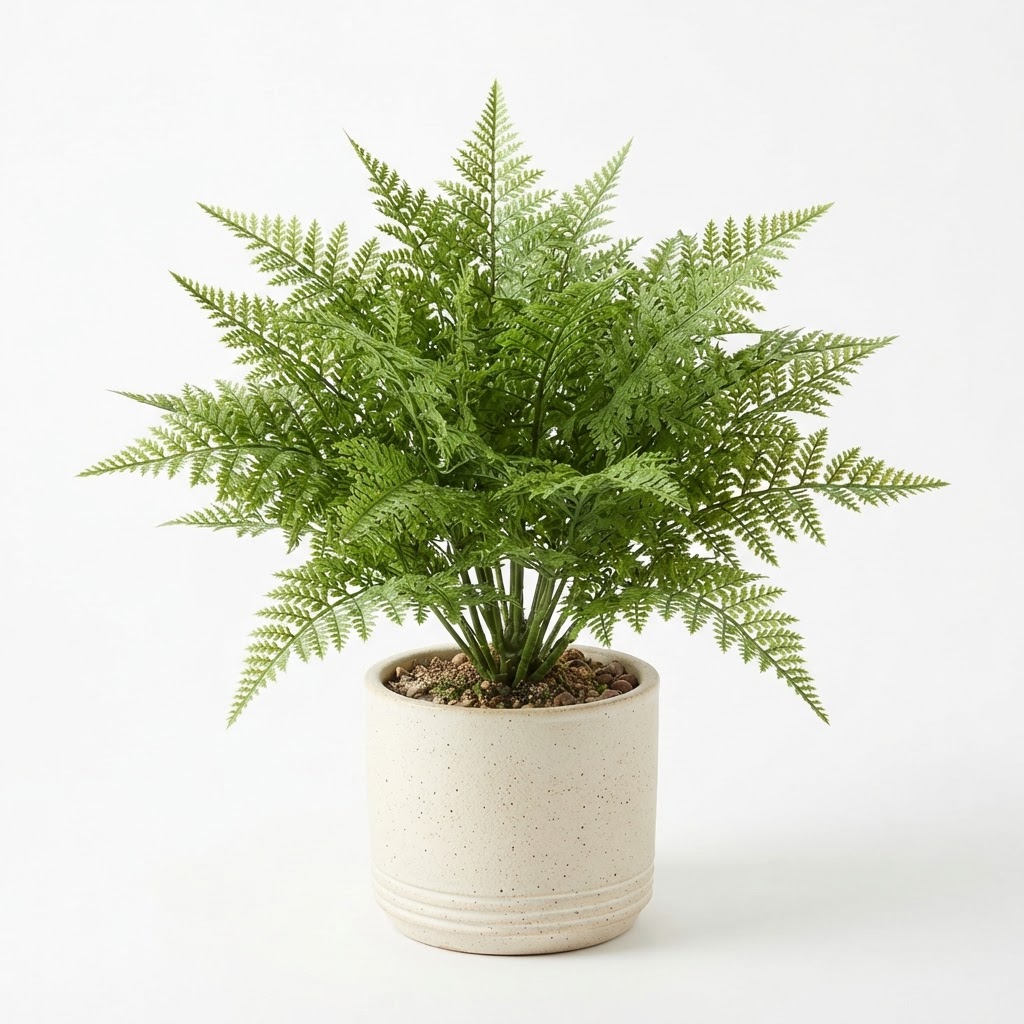 Potted Faux Fern Plant